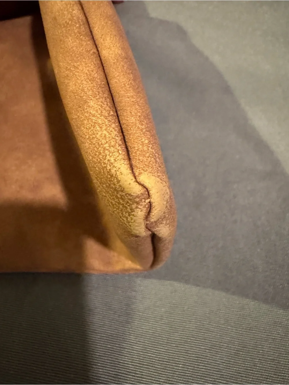 Distressed Vegan LeatherBrown Wristlet Clutch - Stylish Everyday Sustainable